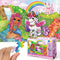 Marlo&Buzz 100-Piece Glitter Jigsaw: Unicorn and Mermaid Princess Puzzles Designed for Kids ages 4-8. Large Pieces for Little Hands, Easy Daily Fu...