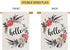 Hello Floral Wreath House Flag 28" x 40" Double Sided Burlap Welcome Large Yard Garden Flag Banners for Patio Lawn Home Outdoor Decor...