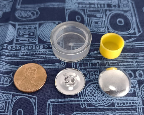 Cover Button Kit -Size 30(3/4Inch)-Covered Buttons Tufting Buttons Kit DIY Fabric Cover Buttons with Wire Backs 50 Sets &Tool...