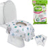 Toilet Seat Covers Disposable (12 Pack) - XL Waterproof Toilet Cover for Toddlers, Kids & Adults - Portable & Individually Wrapped for Travel, Pot...