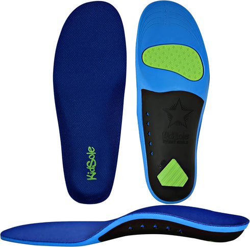 Children's Memory Foam Starry Shield Arch Support Insole for Comfort, Cushion & Arch Support by KidSole ((24 CM) Kids Size 2-6)...