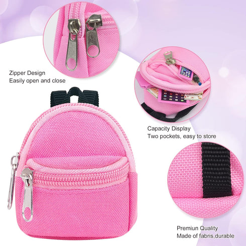 15 Pcs Doll Accessories Miniature Laptop Computer Tablet Phone Mini Backpack and Mini Food Including Burger Soda Set and Burger Hot Dog Set and Go...