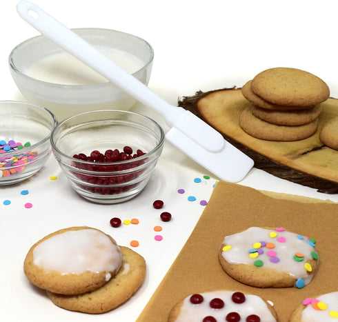 Norpro 3 Piece Plastic Spatula Set, One Size, White...