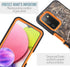 Designed for Samsung Galaxy A03S Shockproof Holster Tough Rubber Rugged Hybrid Case Silicone Triple Protective Anti-Shock Shatter-Resistant Mobile...