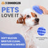 Dog Grooming Bath Brush, Pet Rubber Brush For Shower Scrubbing & Soothing Massage, Ideal for Long & Short Haired Dogs and Cats, Essential Puppy Gr...