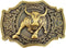 LAXPICOL Men's Western Cowboy Belt Buckle Cool Heavy Animal Bull Rodeo Belt Buckle Gold Tone...