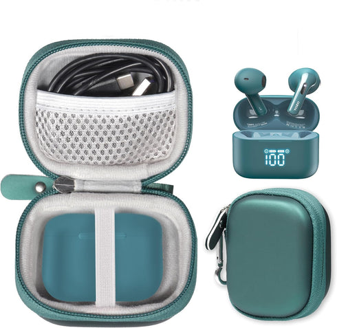 GETGEAR case for TOZO T21 Wireless Earbuds, 5.3 Bluetooth Headphone and T20 Wireless Earbuds Bluetooth Headphones (Green)...