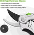WORKPRO Bypass Pruning Shears, 8" Hand Pruners with Aluminum Handle, Stainless Steel & Sharp SK5 Blades, Professional Plant Snips Clippers for Flo...