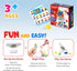 48 PCS Tetra Tower Game (Ages 3 and Up) - Easy Stack Attack Game for Adults & Kids, Balance Stacking Board Games for 2 Players+, Perfect for Kids,...