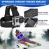 Head Strap Mount Chest Mount Harness for gopro Hero 11,10,9,8,7 Action Camera Motorcycle Helmet Chin Strap Mount Set for gopro Accessories Kit...