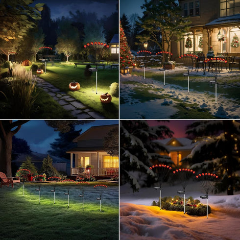 2 Pack Solar Light for Outside: Ladybug Path Lights for Pathway Yard Art Garden Decor - High Flexibility Swaying Outdoor Lights - Unique Gifts...