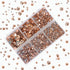4000Pcs Mixed Size Hot Fix Round Crystals Gems Glass Stones Hotfix Flat Back Rhinestones (Champagne)...