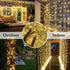 66FT 200LED Christmas String Lights Outdoor/Indoor, Extendable Twinkle Fairy Lights Waterproof Clear Wire with 8 Modes&Timer Function for Garden B...