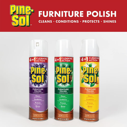 Pine-Sol Furniture Polish | Wood Furniture Polish Spray | Wood Polish Spray for Your Furniture Gives You A Powerful Clean You Can Trust | 12.7 Oun...