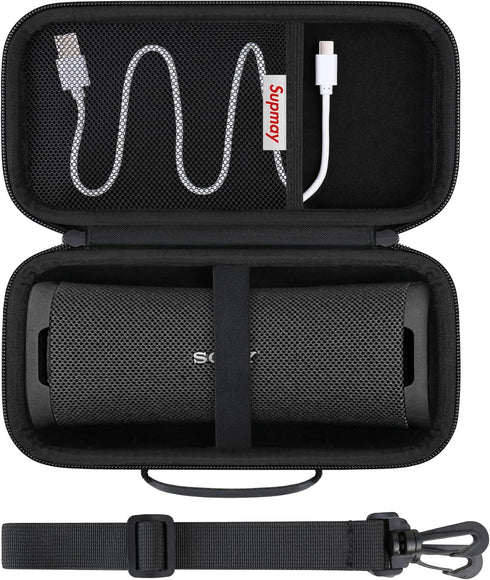 Hard Carrying Case for Sony ULT Field 1 Wireless Ultra Portable Bluetooth Compact Speaker, Wireless Portable Speaker Protection Case with Mesh Poc...