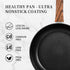 Frying Pan Nonstick - 9.5 Inch Pan,Non Stick Skillet Pans Egg Omelette Pan, Black Nonstick Non Toxic Frying Pan,Oven Safe, Induction Compatible, P...