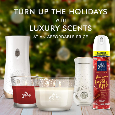 Glade PlugIns Refills Air Freshener, Scented and Essential Oils for Home and Bathroom, Autumn Spiced Apple, Limited Edition Scent, 1.34 Fl Oz, 2 C...