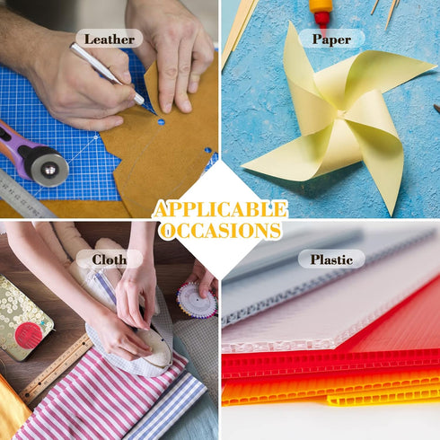 Shimeyao 36 Pack 45mm Rotary Cutter Blades Fabric Cutter Replacement Blade Sewing Supplies Paper Cutter Blade Craft Cutting Tools with Plastic Sto...
