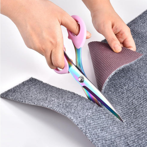Fabric Scissors, 9" Titanium Coating Sewing Scissors, All Purpose Sharp Heavy Duty Fabric Scissors for Cutting Clothes Leather Classic Stainless S...