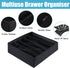 Boudar Black Foldable Dresser Drawer Organizers Underwear Organizer Dividers?5 Cell Foldable Storage Boxes Drawer under Cabinet Organizer for Bra,...
