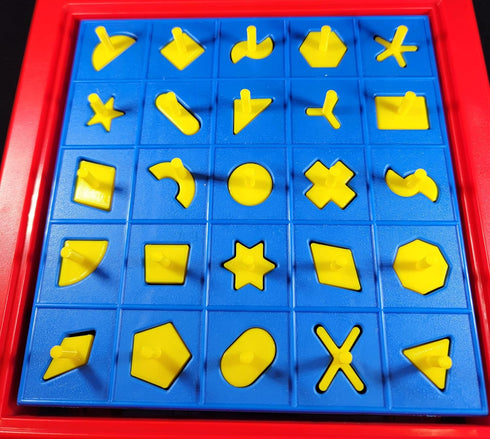 Perfection Board Game Complete Set of 25 Replacement Pieces Parts Shapes Pegs...