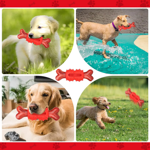 Dog Chew Toy for Aggressive Chewers, Nylon Dog Bone Toy for Large Medium Small Dogs, Interactive Dog Toys for Puppies Teething, Outdoor Dog Toys w...