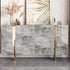 Grey Gold Marble Contact Paper Countertops 17.71"x120" Glossy Marble Wallpaper Peel and Stick for Kitchen Counter Top Cover Bathroom Camper Counte...