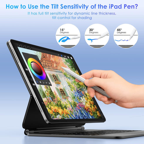 Stylus Pen for iPad 9th & 10th Generation - 10Mins Faster Charge Compatible for iPad 6-10 Gen, iPad Air 3-5, iPad Mini 5/6, iPad Pro 11"/12.9"......