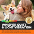 Dog Nail Grinder with 2 LED Lights Powerful 2-Speed Dog Nail Trimmers with 3 Grinding Wheels Super Quiet Rechargeable Pet Dog Nail Clippers Kit fo...