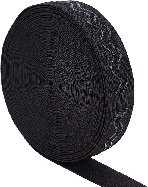 BENECREAT 10-Yard Non-Slip Silicone Elastic Band (1 Inch Wide) - Durable, Stretchable for Underwear, Sportswear & DIY Sewing...