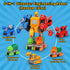5 in 1 Dinosaur Transforming Toys for Boys 4-6 Dinosaur Car Action Figures Transform Dino Robot Toys for Kids 3-5 5-7 Educational STEM Take Apart ...