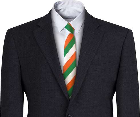 Men's Irish Ireland Eire Flag Striped Neck Tie...