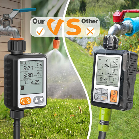 Hose Water Timer, Sprinkler Timer Programmable irrigation Timer for Garden Hose Faucet Timer with Rain Delay/Manual/Waterproof drip irrigation sys...