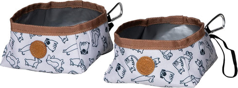 Sport Pet Travel Bowls - Soft Fabric 2pk...