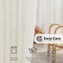 FMFUNCTEX Linen Sheer Curtains for Bedroom, Beige Curtains 54 inch Length for Living Room, Natural Flax Blend Window Draperies for Farmhouse Curta...