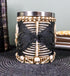 Ebros Evil Grinning Tribal Skull Mug Beer Stein Tankard With Skulls Skeletal Spine Bones Handle Coffee Cup 11 Ounces For Drinks Beverage Holder Co...
