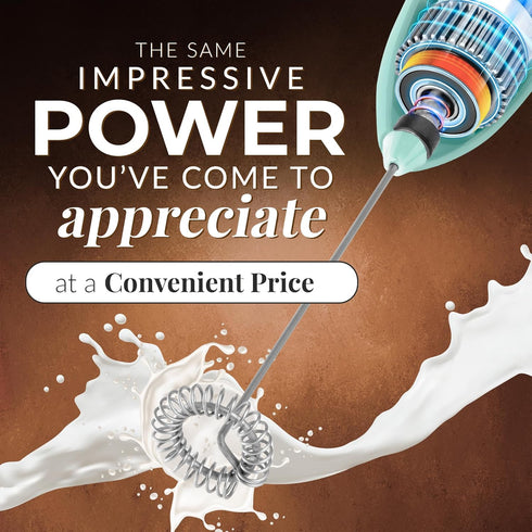 Zulay Froth Mate Powerful Milk Frother for Coffee - Portable & Compact Handheld Foam Maker for Lattes, Cappuccinos, Matcha, Hot Chocolate - Milk F...