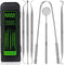 6 Pack Dental Tools Teeth Cleaning Kit, Plaque Tartar Remover for Teeth and Oral Care for Adults, Kids and Pets, includes Tongue Scraper, Mirror, ...