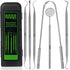 6 Pack Dental Tools Teeth Cleaning Kit, Plaque Tartar Remover for Teeth and Oral Care for Adults, Kids and Pets, includes Tongue Scraper, Mirror, ...