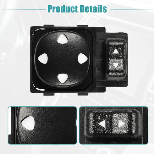 ACROPIX Car Power Rear View Mirror Switch Remote Control Fit for Chevrolet Impala - Pack of 1 Black...