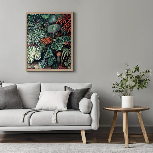 Posterizer 1 pcs-botanical illustration of a variaty of plants-educational art 6-Floral & Botanical Art Gift for Men Women Entrepreneur Teens Dec...