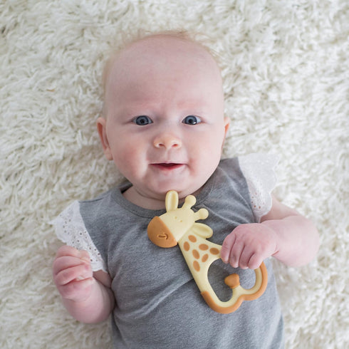 Dr. Brown's Ridgees Giraffe, Massaging Baby Teether, Designed by a Pediatric Dentist, BPA Free, 3m+...