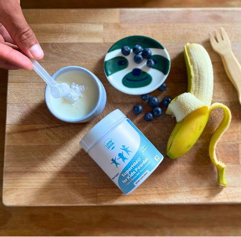 SuperHMO Prebiotic Mix for Kids - 5 HMOs for Gut, Digestion, and Cognitive Health, Powder, 45 Servings...