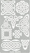 Aleks Melnyk No.37.3 Metal Journal Stencil, Pyrography Celtic Patterns, Wicca Stencil, Celtic Knot Stencil, Viking Stencil, Wood Burning Template,...