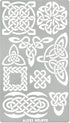 Aleks Melnyk No.37.3 Metal Journal Stencil, Pyrography Celtic Patterns, Wicca Stencil, Celtic Knot Stencil, Viking Stencil, Wood Burning Template,...