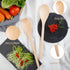 Wooden Cooking Spoons Set, 14 Inch Maple Wood Mixing Spoon, Mixing Salad, Sauce Soup Stirring Ladle, Nonstick Spoon Kitchen Serving Utensil with L...