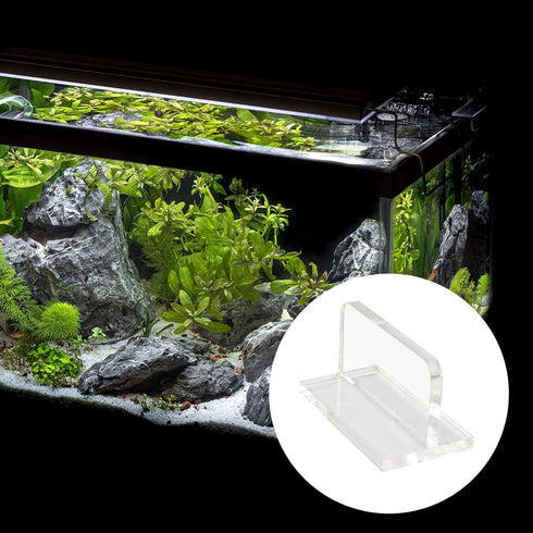 6Pcs Clear Acrylic Aquarium Lid Handles, Transparent Pulls Handles Fish Tank Cover Handle with Adhesive Sticker, Rectangle Aquarium Tank Lid Repla...