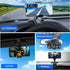 Car Dashboard Phone Clip Holder, 360° Rotating Dash Steering Wheel Cell Phone Clamp Mount Stand Compatible with 4-7 Inch Smartphones (Black)......