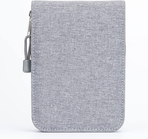 Lanxivi 12 Fountain Pen Case, Rollerball Pen Case Gray Color, Waterproof Canvas Pen Display Holder Organizer Bag......
