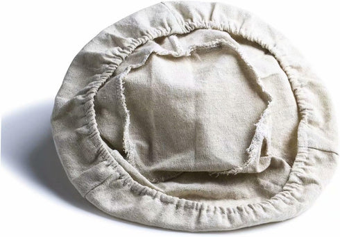 5 Inch Round Banneton Bread Proofing Basket 2 pcs Natural Rattan Cane Brotform Handmade& Linen Liner Cloth...